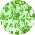 thumbnail image 1 of Ahgly Company Indoor Round Oriental Green Modern Area Rugs, 5' Round, 1 of 4