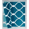 thumbnail image 2 of United Weavers Bristol Area Rug 2050 11569 Rodanthe Turquoise Curves Bumped 2' 7" x  7' 4" Rectangle, 2 of 2