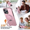 thumbnail image 6 of Allytechgroup Rugged Design Hard Shell Rugged Cell Phone Case with Protective Case Cover for Apple iPhone 12 Pro / 12 6.1 Inch, Pink, 6 of 7