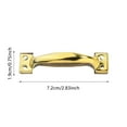thumbnail image 2 of Antique Bow Style Door Pull Handle Heavy Barn Door Handle 3 In Fence Gate Handle Coating Easy to Install Metal Sliding Door Pulls for Garage Pantry (4 Styles), 2 of 3