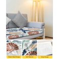 thumbnail image 4 of Teal Blue Brown Starfish Coastal Couch Cushion Covers Stretch, Washable Sofa Seat Covers Individual Seat Cushion Sofa Slipcovers Summer Beach Nautical Coral Sea Couch Cover Furniture Protector S-1PCS, 4 of 7