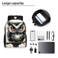 thumbnail image 6 of Fuzoiu Whimsical Owl On Branch Print Laptop Backpack,Work Business Backpacks, Large Capacity Nurse Bag College Bookbag for School, Waterproof Casual Daypack for Travel, 6 of 8
