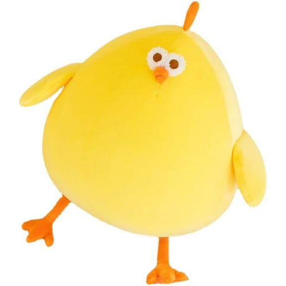 Funny Fat Chicken Plush Pillow,15inch Super Soft Simulation Mother Hen Doll, Yellow Chicken Stuffed Animal Plush Toy for Boys Girls Festival Gifts