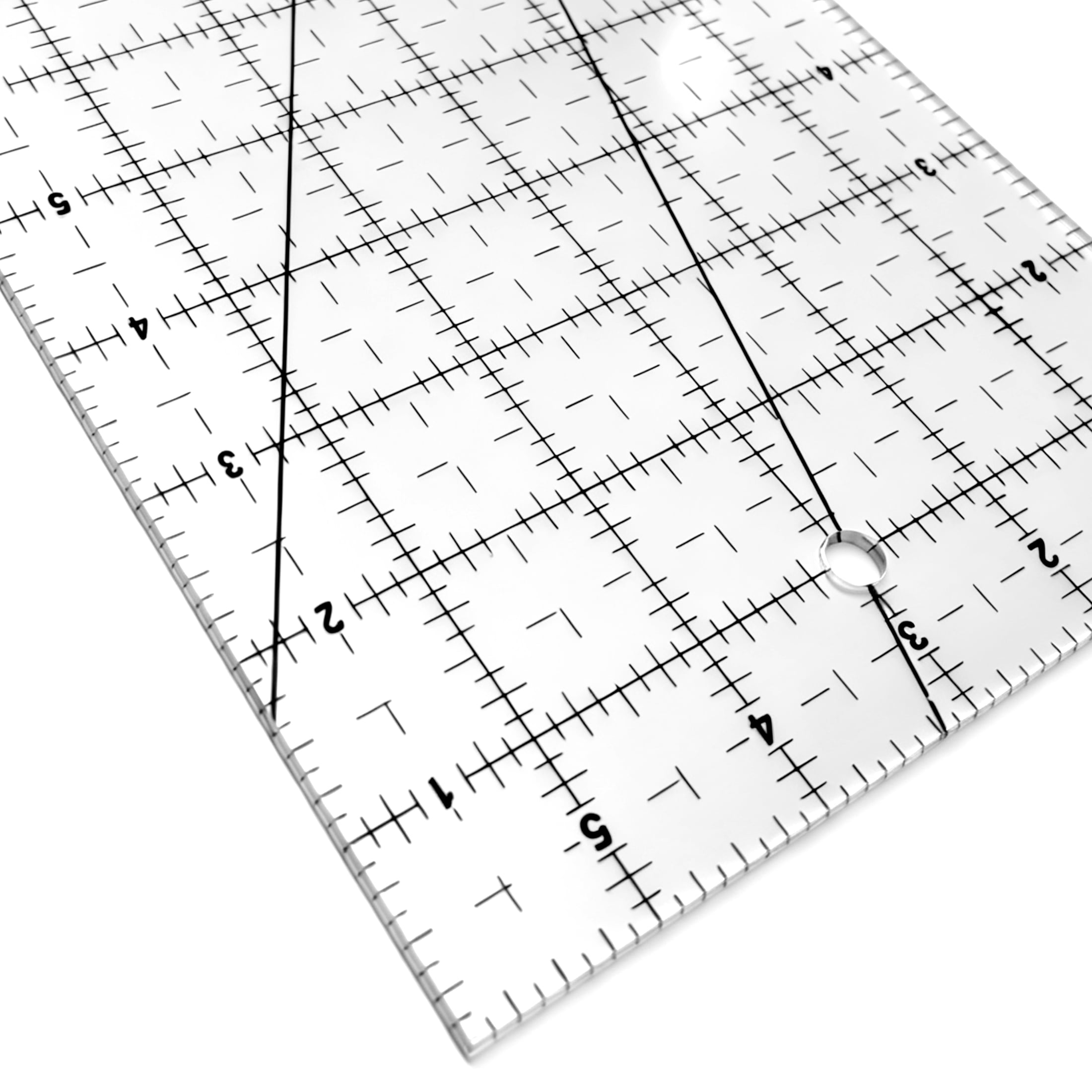 GARITIN Sewing Ruler 6 x 24 Inch, Clear Acrylic Quilting Ruler with Multi Angle Markings for Fabric Cutting DIY Craft