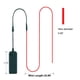 thumbnail image 4 of Tira de luces de neón MaxLax EL Wire roja de 10 m con paquete de baterías, 4 of 7