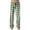 green, variant on CHICVOMEY Pajama Pants for Women with Drawstring Plaid Loose Fit Lounge Sleep Bottom Wide Leg Pj Pants for Women