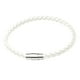 thumbnail image 2 of Pulseras para mujer, regalos para mujer, pulsera deportiva, pulsera magnética, pulsera de cuerda de cuero negro con hebilla magnética, pulsera, 2 of 5