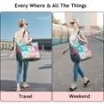 thumbnail image 5 of Pioneer Flower Floral Print Pattern Travel Tote Bags for Women Carry On,Large Weekender Bags for Women Travel,Multi Functional Duffle Bag for Work,Shopping,Sports, 5 of 5