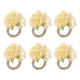 thumbnail image 1 of Anillos para Servilletas de Perlas, Servilleteros de Rosas Rústicas, Servilletero de Flores para Decoración de Mesa, Champán, 1 of 5