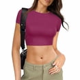 thumbnail image 1 of MKLEKYY Camiseta Camisetas Casuales Estampadas Para Mujer, Cuello Redondo, Manga Corta, Blusa Tipo Túnica Talla XXL, 1 of 3