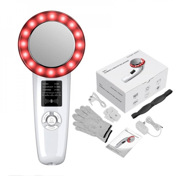 Facial Cleansing Skin Firming Massage Device, 6 in 1 RF EMS