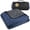 Navy Blue/Grey Fleece, variant on SUN CUBE Large Waterproof Camping Blanket, Fleece Quilted Stadium Blanket for Cold Weather, Windproof Foldable Outdoor Blanket Mat for Picnic, Beach, Pets, Car, 60x80in (Navy Blue/Grey)