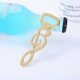 thumbnail image 3 of Bottle Opener Zinc Alloy Note Shape Beer Bottle Opener Portable Beverage Bottle Opener Household Kitchen Bar Tool - Gold, 3 of 5