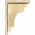 thumbnail image 3 of 6"W x 10"D x 14"H New Brighton Rough Sawn Corbel w/Backplate, Douglas Fir, 3 of 9