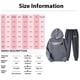 thumbnail image 2 of Venta de liquidación Chándal deportivo con capucha para mujer, ropa unisex de dos piezas para correr, jersey de manga larga, sudadera con capucha + conjunto de pantalones de chándal Púrpura M, 2 of 2