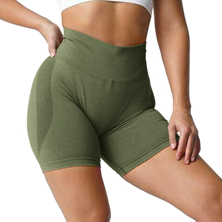 Women's Seamless Stretch Biker Shorts Legging  Cotton yoga pants, Short  leggings, Bike shorts