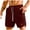 Wine, variant on Mlzmgr Athletic Shorts for Men 7 Inch Inseam Drawstring Elastic Waisted Shorts Gym Workout Muscle Shorts for Men