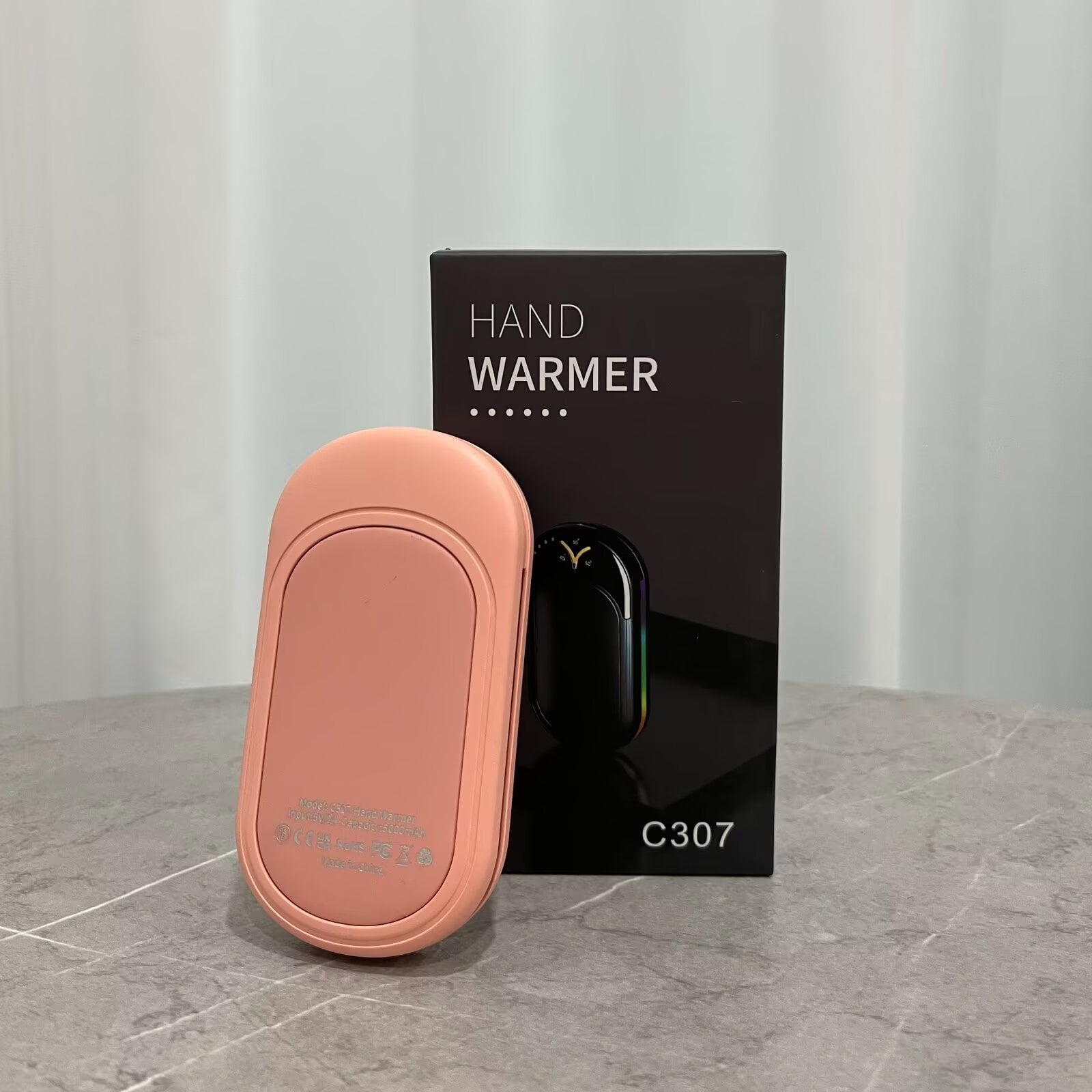 2024 New Sunset lamp C307 Hand warmer power bank Usb Rechargeable Hand Warmer 5000mah