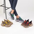 thumbnail image 2 of Women's Chunky Platform Comfort Orthopedic Wedge Walking Shoes Fashion Lace Up Casual Non-Slip Running Shoes, 2 of 6
