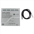 thumbnail image 1 of Interruptor Inteligente Tuya WiFi de 4 Canales con Sensor de Temperatura y Humedad, Interruptor de Contacto Seco Pasivo para A, 1 of 5