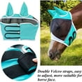 thumbnail image 5 of Horse Fly Mask with Ears - UV Protection Fly Veil with Comfortable Elastic Design for Equine Sun Protection - Breathable Mesh Fly Shield for Quiet Riding & Pasture Use - Fits All Horse Sizes, 5 of 5