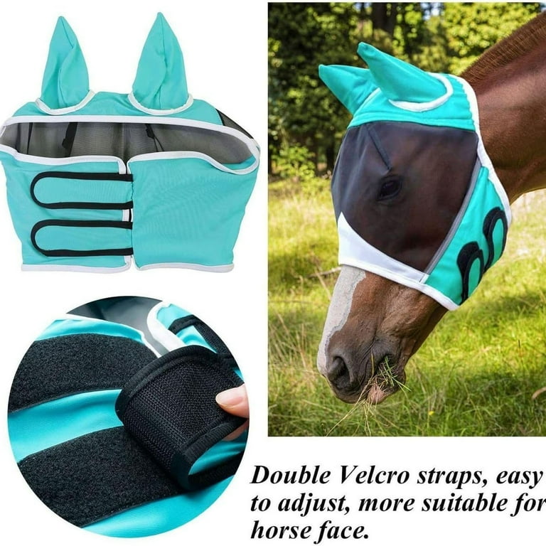 Horse Fly Mask,2025 New Super Comfort Fly Masks For Horses,Lightweight & Breathable
