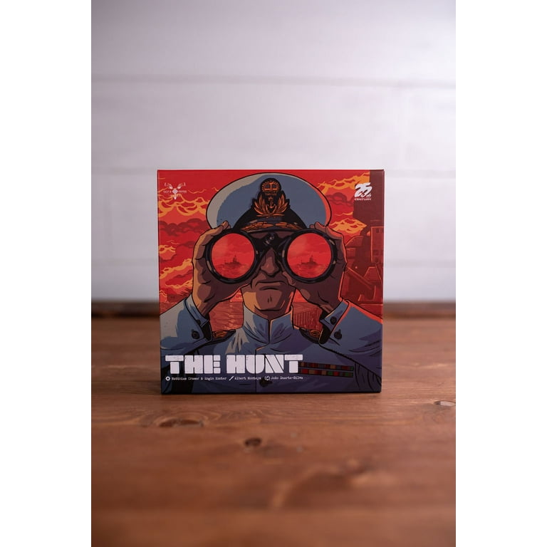 The Hunt , Two Player Only Strategy Board Game , Historic WWII Themed Naval Battle - 25th Century Games The Hunt , Two Player Only Strategy Board Game , Historic WWII Themed Naval Battle - 25th Century Games