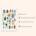 thumbnail image 2 of Beetle Insect Nursery Wall Art, Kids Room Decor, Bugs Animal Art Nursery Gift for Classroom, School - (Unframed, 12 x 18 inches), 2 of 4