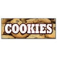 thumbnail image 1 of Cookies Banner Sign Fresh Baked Homemade Warm Delicious Chocolate chip Oatmeal, 1 of 4