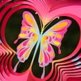 thumbnail image 2 of Liranovly 3D Metal Butterfly Wind Spinner-Hanging 12in Spinfinity Designs Wind Spinners for Outdoor & Indoor Decorations, 2 of 7