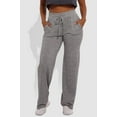 thumbnail image 2 of Soft Brushed Classic Drawstring Straight Leg Sweatpants - Light Heather Gray, 2 of 9