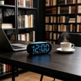 thumbnail image 1 of EGNMCR Home Office Furniture Electronic Clock Multi Functional Digital Alarm Clock Date Temperature Display LED Clock Plastics Digital Clock, 1 of 6
