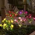 thumbnail image 5 of Memorial Garden Bloom Lights - Solar Powered Outdoor LED Flower Stake Lights, Auto On/Off Waterproof Landscape Lighting, Floral Decor for Grave Site, Yard, Patio, 5 of 9
