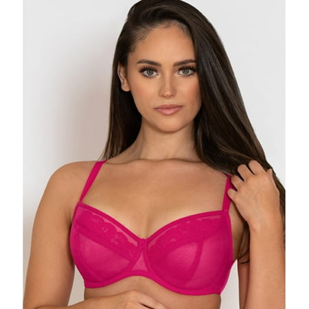 

CURVY KATE Hot Pink Eye Spy Balcony Underwire Bra US 30L UK 30HH NWOT