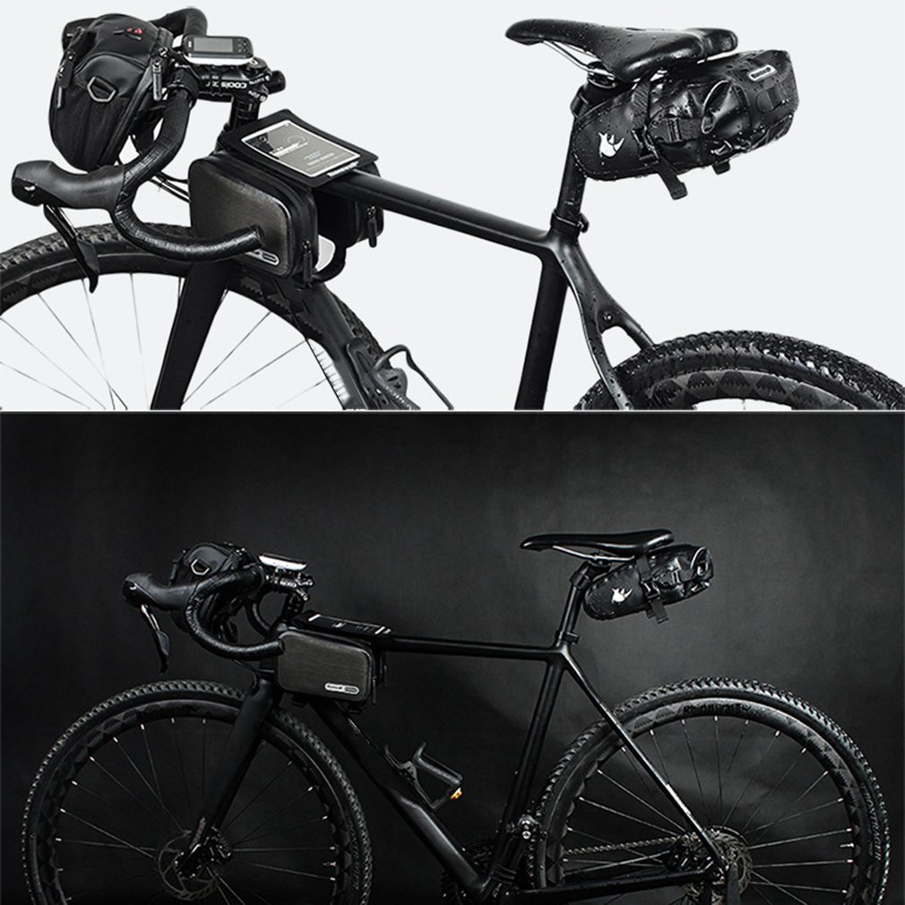 RHINOWALK 1.2L Full Waterproof Folding Bike Rear Bag Electric Bike