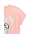 thumbnail image 3 of Bluey and Coco Girls Iridescent Short Sleeve Graphic Top, Sizes 4-16, 3 of 3