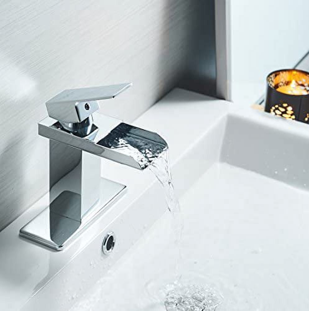BWE Waterfall Brass Oil Rubbed Bronze Single Hole Faucet