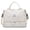 White, variant on Drawstring Gym Bag with Shoe Compartment and Wet Pocket,Swim Bags Sports Backpack Water Resistant String Bag For Women & Men