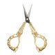 thumbnail image 1 of Stainless Steel Embroidery Scissors, Retro Style, Small Sharp Point Sewing Scissors for Household Paper Cutting, Gold, 1 of 2