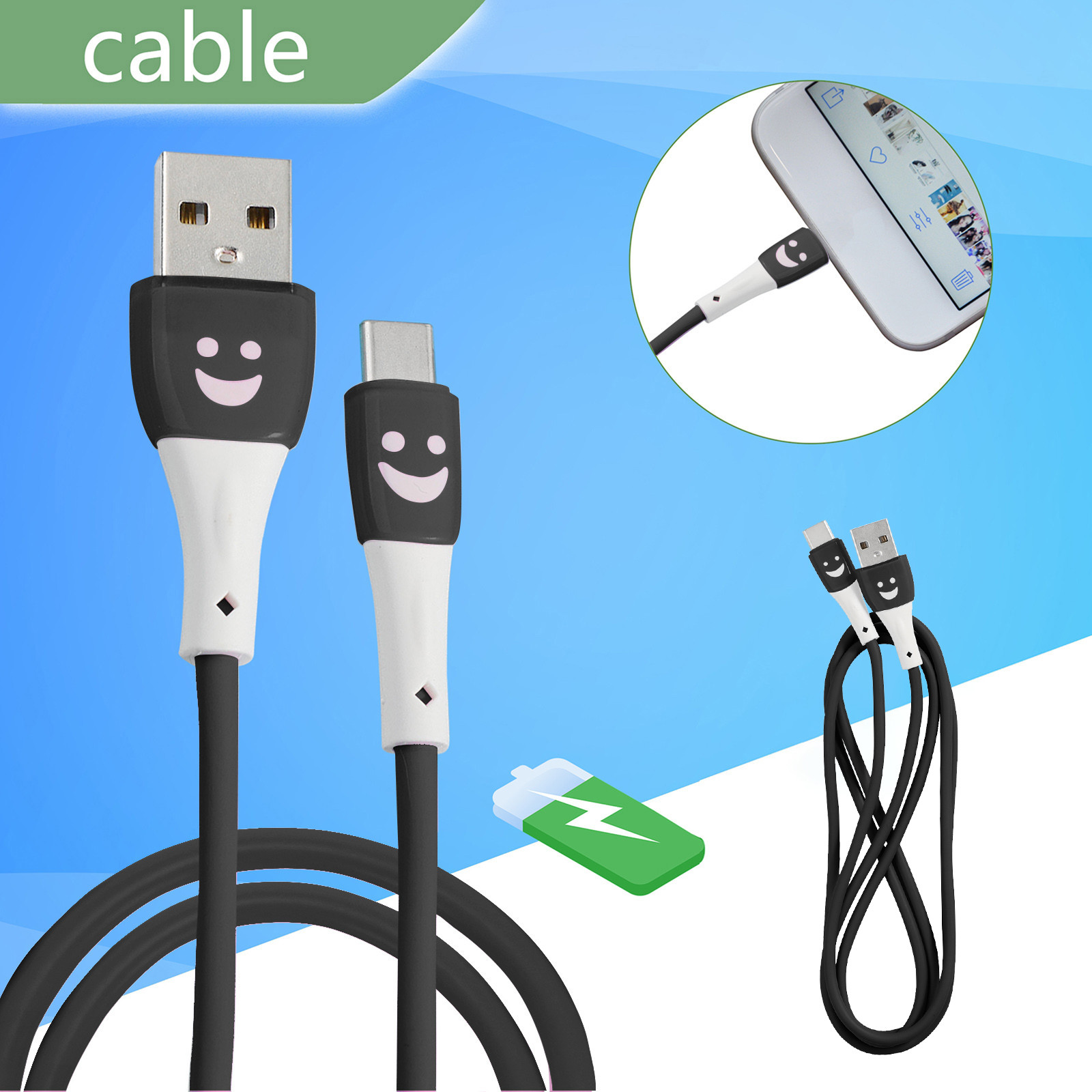 Charger 5A TypeC Fast Charging Liquid Silicone Macaron Cable 1.2M Data
