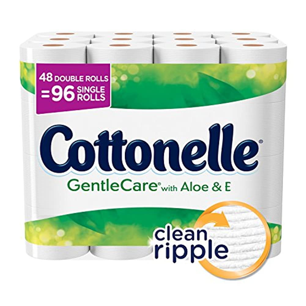 Cottonelle GentleCare Double Rolls Toilet Paper (Pack of 48 Rolls