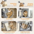 thumbnail image 4 of Large Light Grey Cat Tree - 76" Multi-Level Tower with Scratching Posts, Plush Beds & Condos for Indoor Cats - Living Room, Bedroom, Multi-Cat Home, 4 of 7