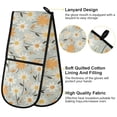 thumbnail image 4 of Dailycode Double Sided Oven Mitt with Loop Heat Resistant Kitchen Long Potholders 7" x 35" Cartoon Simple Daisies, 4 of 6