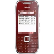 Nokia E E75 50 MB Smartphone, 2.4" LCD320 x 240, Symbian OS 9.3, Red