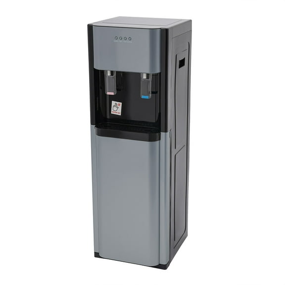 Bottom Loading Water Dispenser with Hot & Cold Water,304 Stainless Steel Inner Liner,5 Gallon Bottle,620W Power  Safe for Home/Office/Commercial (Dark Gray)​