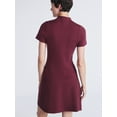 thumbnail image 4 of Scoop Women's and Women’s Plus Fit and Flare Jacquard Sweater Dress, Sizes XS-4X, 4 of 6