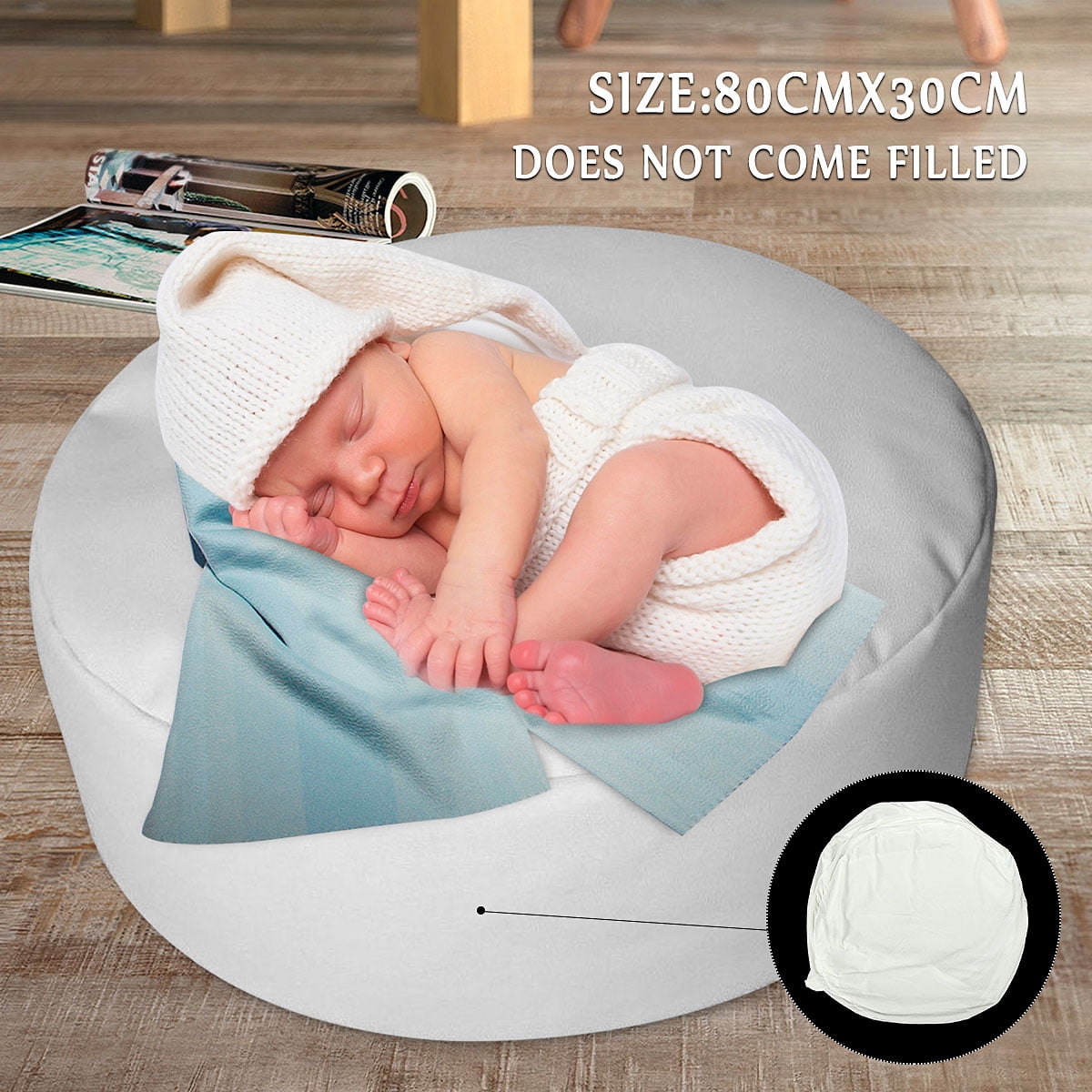 Amazon.com : PoseBaby Pro Newborn Photography Bean Bag Studio Size | Bean  Filling Not Included | Professional Ottoman Poser | Baby Photo Prop & Pose  Pillow - Newborn Photography Props : Electronics