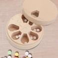 thumbnail image 1 of Organizador de pastillas para tabletas con tapas giratorias con 7 compartimentos Contenedor Dispensador Recordatorio para caramelos Salvador Dispensador de cajas de medicamentos, 1 of 10