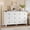 White, variant on GALAXHERO Farmhouse 6 Drawer Dresser, White Wood Dresser with Double Rustic Handles, TV Stand for 60" TV for Living Room, 53.07'' Wide Chest of Drawers for Bedroom, Hallway