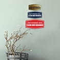 thumbnail image 2 of Signs ByLITA Fancy Keep Storage Area Clean and Organized Durable ABS Plastic Laser Engraved Easy Installation Elegant Design Sign (Navy Blue / White) - Small, 2 of 6